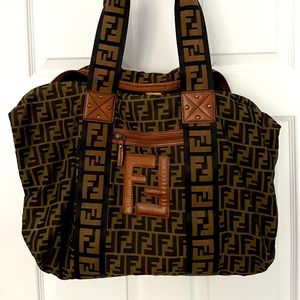 100 % Authentic Fendi Zucca duffel bag